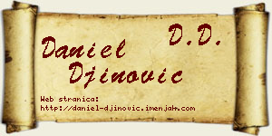 Daniel Đinović vizit kartica